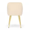 AKORD Furniture Factory LUXANO kárpitozott szék welúr bézs arany lábakkal