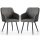AKORD LUXANO kárpitozott szék Lumos anyag sötét grafit fekete lábakkal