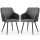 AKORD LUXANO kárpitozott szék Lumos anyag sötét grafit fekete lábakkal