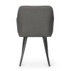 AKORD LUXANO kárpitozott szék Lumos anyag sötét grafit fekete lábakkal