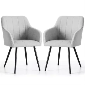   AKORD LUXANO Kárpitozott Szék Lumos Világosszürke Fekete Lábakkal