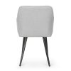 AKORD LUXANO Kárpitozott Szék Lumos Világosszürke Fekete Lábakkal