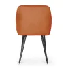 AKORD LUXANO Kárpitozott Szék Welúr Réz Fekete Lábakkal 2 db