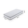AKORD rugós matrac védőhuzattal 90x190 cm H3 fehér 24 cm magas