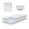 AKORD rugós matrac védőhuzattal 90x200 cm H3 fehér 24 cm magas