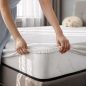   AKORD rugós matrac védőhuzattal 90x200 cm H3 fehér 24 cm magas