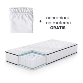   AKORD Rugós Matrac Huzattal 100x200 cm H3 Fehér 24 cm Magas