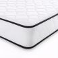   AKORD rugós matrac védőhuzattal 140x190 cm H3 fehér 24 cm magas