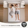 AKORD rugós matrac védőhuzattal 140x190 cm H3 fehér 24 cm magas