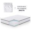AKORD Furniture Factory rugós matrac védőhuzattal 140x200 cm H3 fehér 24 cm magas