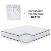 AKORD Furniture Factory rugós matrac védőhuzattal 180x200 cm H3 fehér 24 cm magas