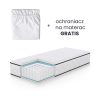 AKORD Furniture Factory rugós matrac védőhuzattal 80x190 cm H3 fehér 24 cm magas