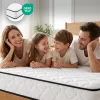 AKORD Furniture Factory rugós matrac védőhuzattal 80x190 cm H3 fehér 24 cm magas