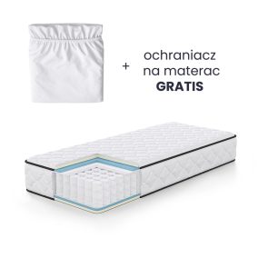   AKORD Furniture Factory rugós matrac védőhuzattal 80x200 cm H3 fehér 24 cm magas