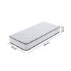 AKORD Furniture Factory rugós matrac védőhuzattal 80x200 cm H3 fehér 24 cm magas
