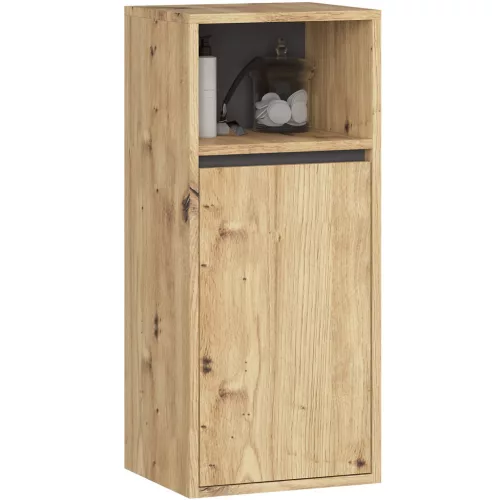 VAMI W35 Fali Fürdőszobaszekrény Artisan Tölgy Grafit Szürke