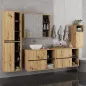   VAMI W35 Fali Fürdőszobaszekrény Artisan Tölgy Grafit Szürke