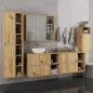   AKORD VAMI W35 Fali Fürdőszobai Szekrény Artisan Tölgy Kasmír