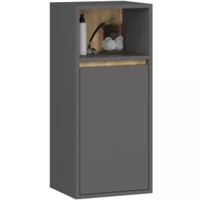   AKORD VAMI W35 Fali Fürdőszobai Szekrény Grafit Szürke Artisan Tölgy