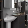 AKORD VAMI W35 Fali Fürdőszobai Szekrény Grafit Szürke Artisan Tölgy