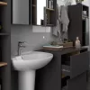 AKORD VAMI W35 Fali Fürdőszobai Szekrény Grafit Szürke Artisan Tölgy