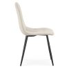 AKORD MILO Kárpitozott Szék Bézs Bársony Fekete Lábakkal Steppelt Mintával