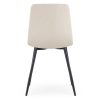 AKORD MILO Kárpitozott Szék Bézs Bársony Fekete Lábakkal Steppelt Mintával
