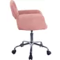 AKORD FD-22 Forgó Bársony Irodai Szék Rózsaszín