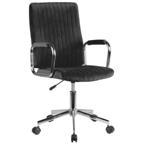 AKORD FD-24 Ergonomikus Velúr Irodai Szék Fekete