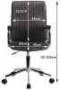AKORD FD-24 Ergonomikus Velúr Irodai Szék Fekete