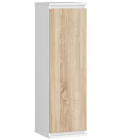 AKORD CLP Fali Vitrin W30 Laminált Fehér-Sonoma