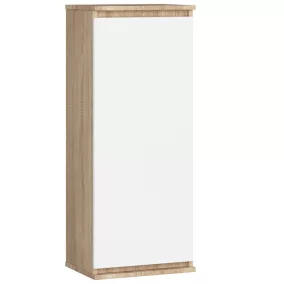 AKORD CLP W40 Fali Vitrin Sonoma Tölgy Fehér
