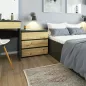 AKORD CLP Artisan 3-Fiókos Komód Laminált Grafit-Tölgy