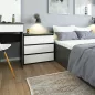   AKORD CLP CL3 Komód Laminált Grafitszürke/Fehér 3 Fiókos