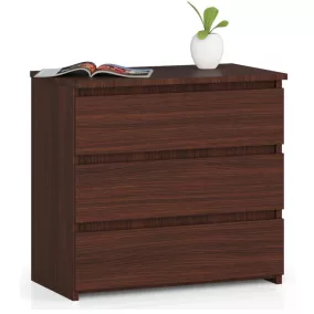 AKORD CLP CL3 Fiókos szekrény Laminált Wenge 3 Fiókos