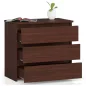 AKORD CLP CL3 Fiókos szekrény Laminált Wenge 3 Fiókos