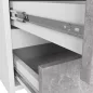   AKORD CL100 Modern Fiókos Komód Laminált Fehér-Beton 6 Fiókos