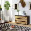 AKORD CL100 Modern Fiókos Komód Laminált Szürke Artisan Tölgy 6-Fiókos