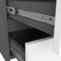   AKORD CL100 Modern 6-Fiókos Komód Laminált Grafitszürke-Fehér