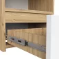AKORD CL1 Artisan Tölgy Fehér Éjjeliszekrény