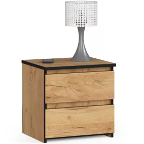 AKORD CLP Éjjeliszekrény Craft Tölgy 2 Fiókos