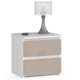 AKORD CL2 Cappuccino Magasfényű Éjjeliszekrény