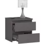 AKORD CLP CL2 Éjjeliszekrény Laminált Grafitszürke