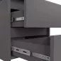 AKORD CLP CL2 Éjjeliszekrény Laminált Grafitszürke