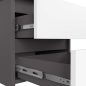   AKORD CLP CL2 Éjjeliszekrény Laminált Grafitszürke-Fehér