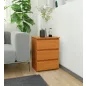 AKORD CL3 Kompakt Éjjeliszekrény Éger 3 Fiókos