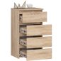 AKORD CL4 Sonoma Tölgy Keskeny Fiókos Komód