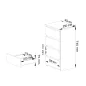 AKORD CL4 Laminált Fiókos Komód Grafitszürke