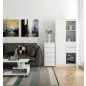 AKORD CL5 Keskeny Fiókos Komód Laminált Fehér Matt
