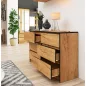 AKORD CLP K120 Tölgy Craft 6-Fiókos Komód